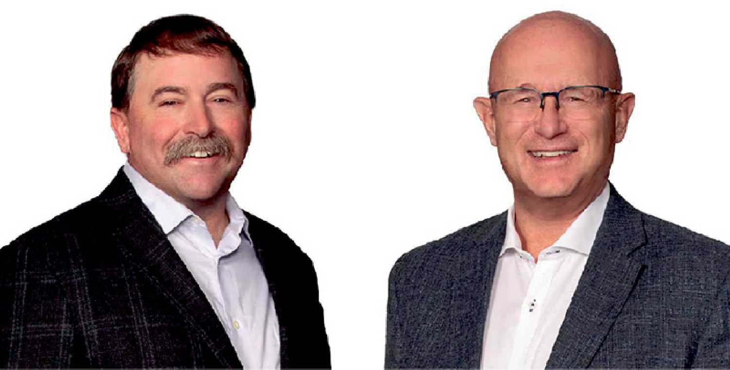 MLA Daryl Harrison, left, and MLA Warren Kaeding, right.